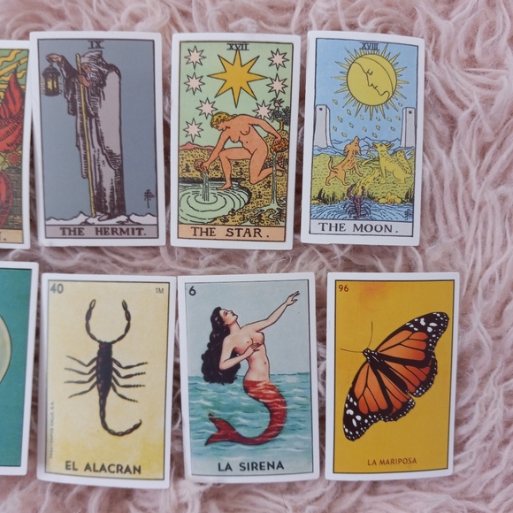 😵Traditional + Tarot card sticker pack of 10! So fun! Great stocking stuffer - Picture 5 of 6